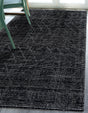 Jet Black 9' x 12' WoolCraft Geometric Rectangle Area Rug Hand Tufted Premium 100% Wool With Cotton Backing Luxury Carpet for Sale at Rug Engine