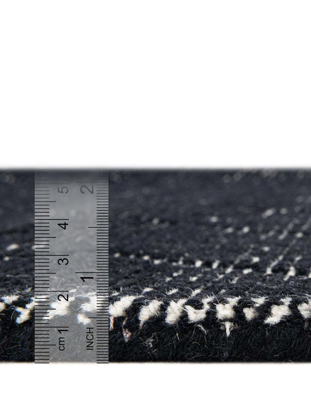 Jet Black 7' 10 x 10' WoolCraft Geometric Rectangle Area Rug Hand Tufted Premium 100% Wool With Cotton Backing Luxury Carpet for Sale at Rug Engine