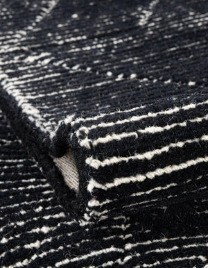 Jet Black 7' 10 x 10' WoolCraft Geometric Rectangle Area Rug Hand Tufted Premium 100% Wool With Cotton Backing Luxury Carpet for Sale at Rug Engine
