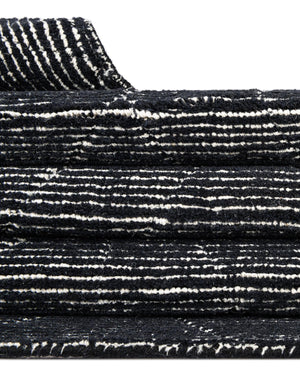 Jet Black 7' 10 x 10' WoolCraft Geometric Rectangle Area Rug Hand Tufted Premium 100% Wool With Cotton Backing Luxury Carpet for Sale at Rug Engine