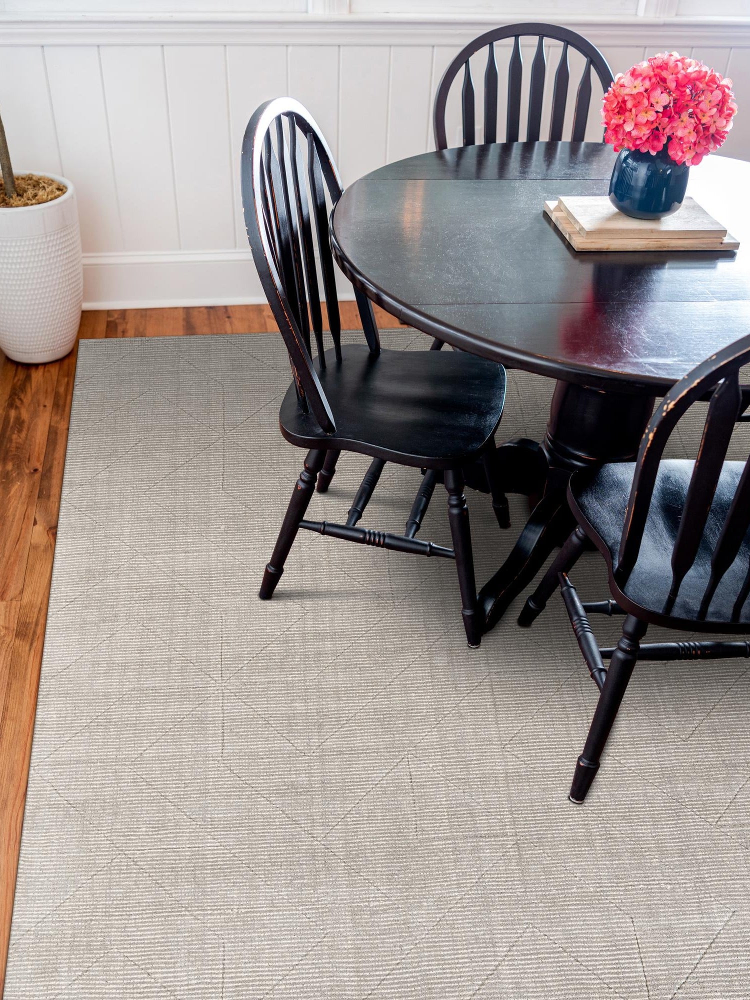 Steel gray 7' 10 x 7' 10 WoolCraft Geometric Square Area Rug Hand Tufted Premium 100% Wool With Cotton Backing Luxury Carpet for Sale at Rug Engine