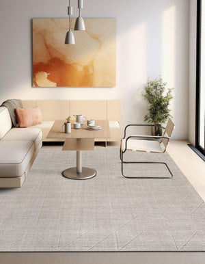 Steel gray 10' x 10' WoolCraft Geometric Square Area Rug Hand Tufted Premium 100% Wool With Cotton Backing Luxury Carpet for Sale at Rug Engine