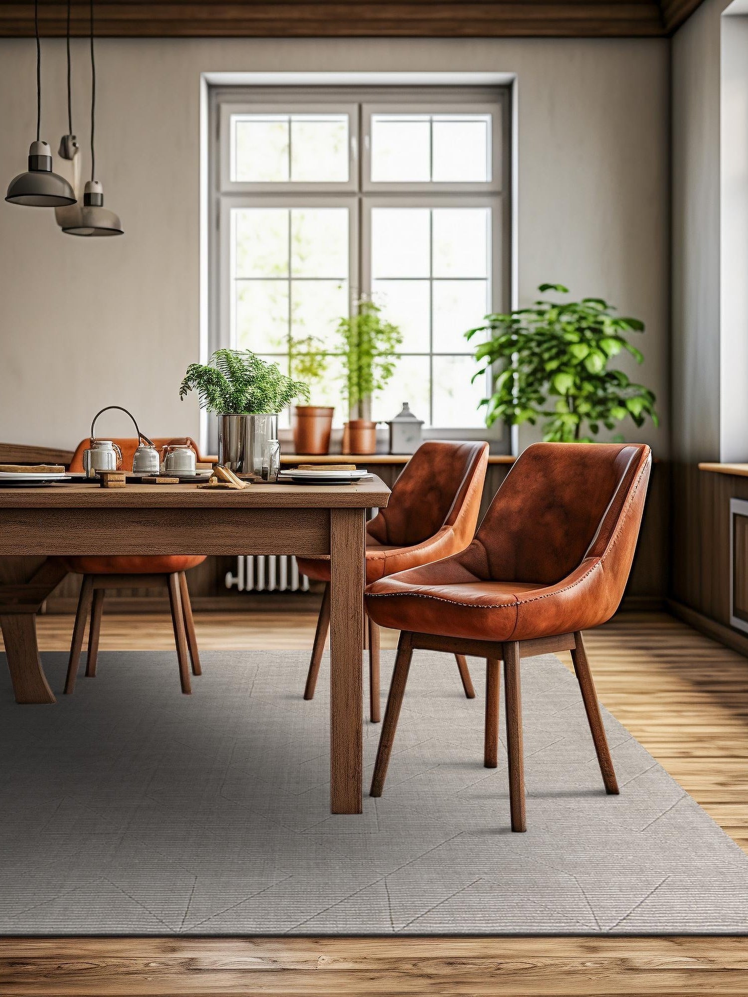 Steel gray 7' 10 x 7' 10 WoolCraft Geometric Square Area Rug Hand Tufted Premium 100% Wool With Cotton Backing Luxury Carpet for Sale at Rug Engine