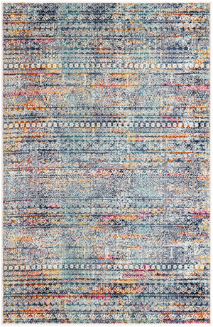 Multicolor 3' 7 x 5' 3 Malibu Rectangle Area Rug 70% Polypropylene & 30% Polyester Colorful Modern Carpet for Living, Dining, Office, Bedrooms for Sale at Rug Engine