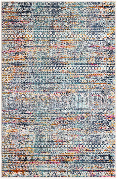 Multicolor 3' 7 x 5' 3 Malibu Rectangle Area Rug 70% Polypropylene & 30% Polyester Colorful Modern Carpet for Living, Dining, Office, Bedrooms for Sale at Rug Engine
