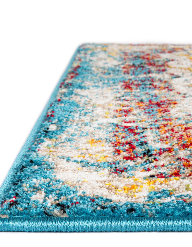 Multicolor 5' 1 x 8' Rosso Rectangle Area Rug Vintage Distressed Faded Traditional Design Carpet for Unique Home Interior Design for Sale at Rug Engine