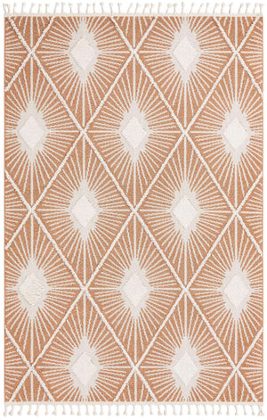 Rust Red 7' 1 x 10' Boho Rectangle Area Rug 100% Polyester With Cotton Backing Geometric Modern Boho Bohemian Decor Carpet for Living Rooms Office Dining Kitchen Unique Interior Design for Sale at Rug Engine