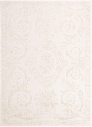 Ivory 7' 10 x 11' Finsbury Rectangle Area Rug 60% Polypropylene & 40% Polyester Contemporary Carpet for Living Rooms, Dining, Offices for Sale at Rug Engine