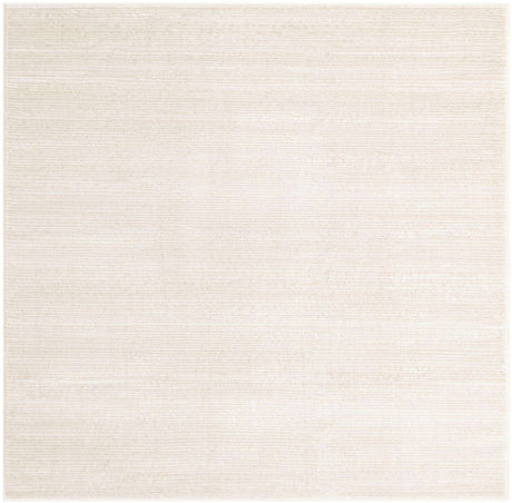 Ivory 5' 3 x 5' 3 Finsbury Square Area Rug 60% Polypropylene & 40% Polyester Contemporary Carpet for Living Rooms, Dining, Offices for Sale at Rug Engine