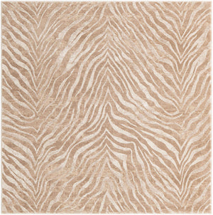 Ivory Beige 5' 3 x 5' 3 Finsbury Square Area Rug 60% Polypropylene & 40% Polyester Contemporary Carpet for Living Rooms, Dining, Offices for Sale at Rug Engine
