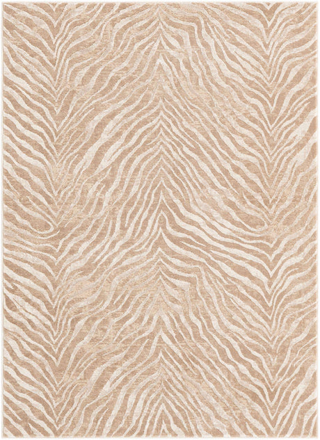 Ivory Beige 5' 1 x 7' 1 Finsbury Rectangle Area Rug 60% Polypropylene & 40% Polyester Contemporary Carpet for Living Rooms, Dining, Offices for Sale at Rug Engine