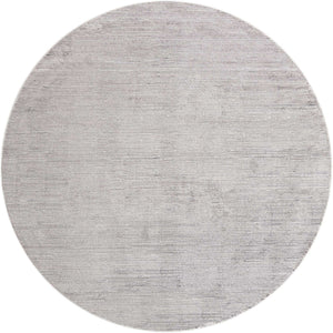 Gray 10' x 10' Finsbury Round Area Rug 60% Polypropylene & 40% Polyester Contemporary Carpet for Living Rooms, Dining, Offices for Sale at Rug Engine