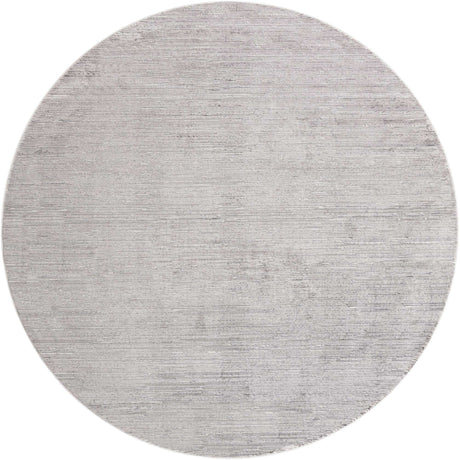Gray 10' x 10' Finsbury Round Area Rug 60% Polypropylene & 40% Polyester Contemporary Carpet for Living Rooms, Dining, Offices for Sale at Rug Engine