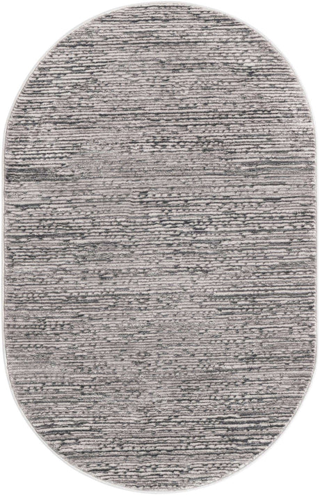 Gray 3' 3 x 5' 3 Finsbury Oval Area Rug 60% Polypropylene & 40% Polyester Contemporary Carpet for Living Rooms, Dining, Offices for Sale at Rug Engine