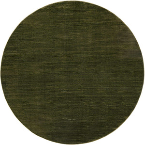 Green 10' x 10' Finsbury Round Area Rug 60% Polypropylene & 40% Polyester Contemporary Carpet for Living Rooms, Dining, Offices for Sale at Rug Engine
