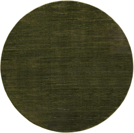 Green 10' x 10' Finsbury Round Area Rug 60% Polypropylene & 40% Polyester Contemporary Carpet for Living Rooms, Dining, Offices for Sale at Rug Engine