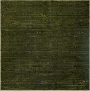 Green 10' x 10' Finsbury Square Area Rug 60% Polypropylene & 40% Polyester Contemporary Carpet for Living Rooms, Dining, Offices for Sale at Rug Engine