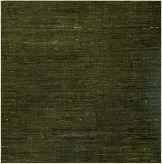 Green 10' x 10' Finsbury Square Area Rug 60% Polypropylene & 40% Polyester Contemporary Carpet for Living Rooms, Dining, Offices for Sale at Rug Engine