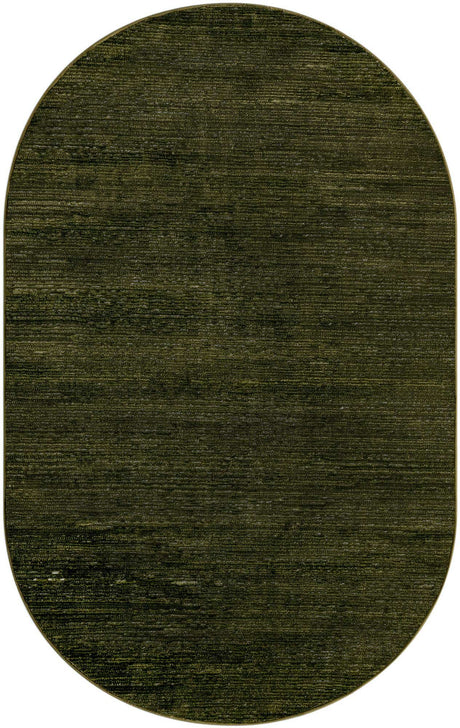 Green 3' 3 x 5' 3 Finsbury Oval Area Rug 60% Polypropylene & 40% Polyester Contemporary Carpet for Living Rooms, Dining, Offices for Sale at Rug Engine