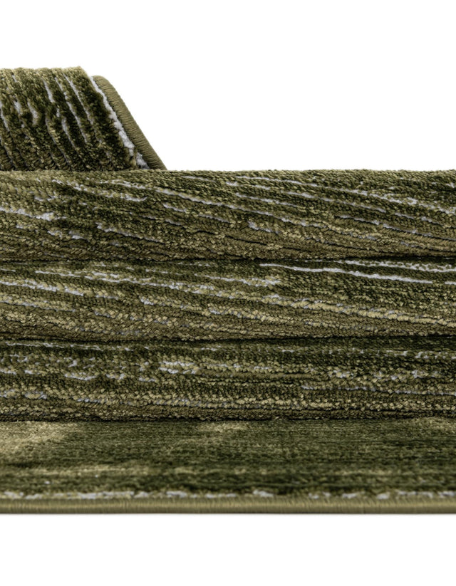 Green 5' 3 x 5' 3 Finsbury Round Area Rug 60% Polypropylene & 40% Polyester Contemporary Carpet for Living Rooms, Dining, Offices for Sale at Rug Engine