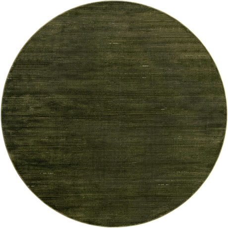 Green 7' 10 x 7' 10 Finsbury Round Area Rug 60% Polypropylene & 40% Polyester Contemporary Carpet for Living Rooms, Dining, Offices for Sale at Rug Engine