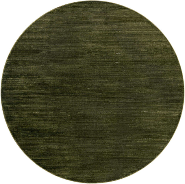 Green 7' 10 x 7' 10 Finsbury Round Area Rug 60% Polypropylene & 40% Polyester Contemporary Carpet for Living Rooms, Dining, Offices for Sale at Rug Engine