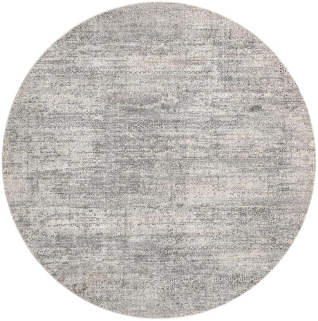 Gray 10' x 10' Finsbury Round Area Rug 60% Polypropylene & 40% Polyester Contemporary Carpet for Living Rooms, Dining, Offices for Sale at Rug Engine