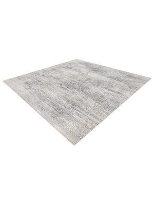 Gray 10' x 10' Finsbury Square Area Rug 60% Polypropylene & 40% Polyester Contemporary Carpet for Living Rooms, Dining, Offices for Sale at Rug Engine
