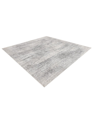Gray 10' x 10' Finsbury Square Area Rug 60% Polypropylene & 40% Polyester Contemporary Carpet for Living Rooms, Dining, Offices for Sale at Rug Engine