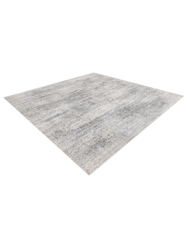 Gray 10' x 10' Finsbury Square Area Rug 60% Polypropylene & 40% Polyester Contemporary Carpet for Living Rooms, Dining, Offices for Sale at Rug Engine