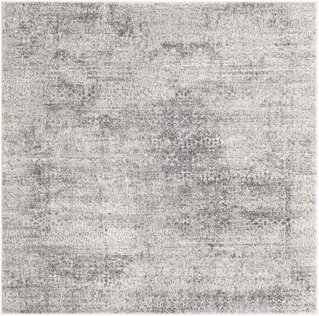Gray 5' 3 x 5' 3 Finsbury Square Area Rug 60% Polypropylene & 40% Polyester Contemporary Carpet for Living Rooms, Dining, Offices for Sale at Rug Engine