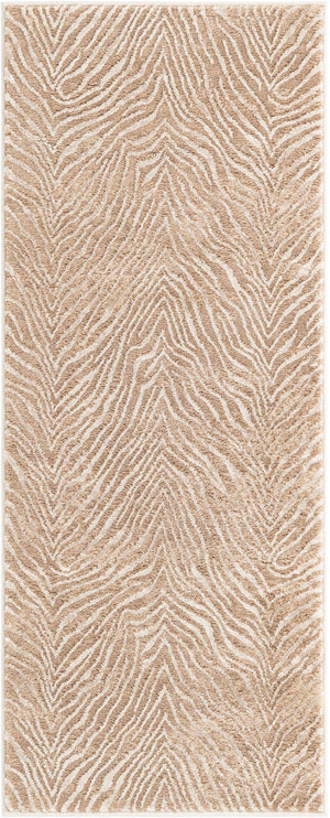 Ivory Beige 2' x 5' 1 Finsbury Runner Area Rug 60% Polypropylene & 40% Polyester Contemporary Carpet for Living Rooms, Dining, Offices for Sale at Rug Engine