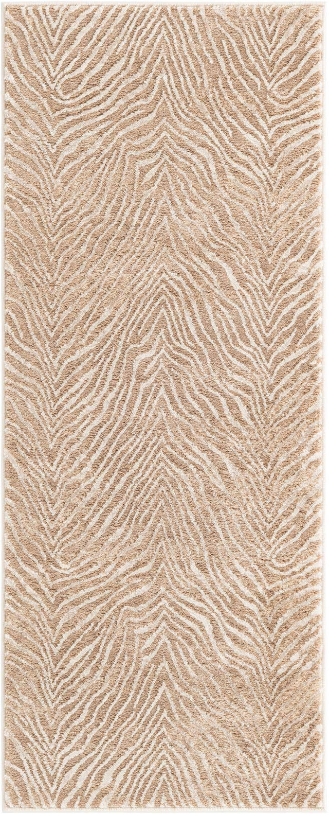 Ivory Beige 2' x 5' 1 Finsbury Runner Area Rug 60% Polypropylene & 40% Polyester Contemporary Carpet for Living Rooms, Dining, Offices for Sale at Rug Engine