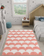 Soft Coral Pink 8' x 10' Whimsy Kids Rectangle Rug