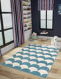 Sky blue 10' x 13' 1 Whimsy Kids Rectangle Rug