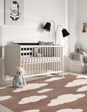 Hazelnut Beige 9' x 12' Whimsy Kids Rectangle Rug