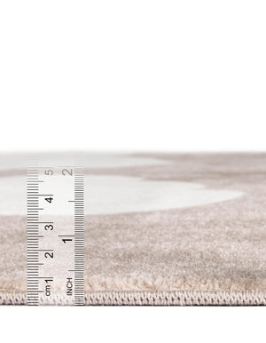 Hazelnut Beige 9' x 12' Whimsy Kids Rectangle Rug