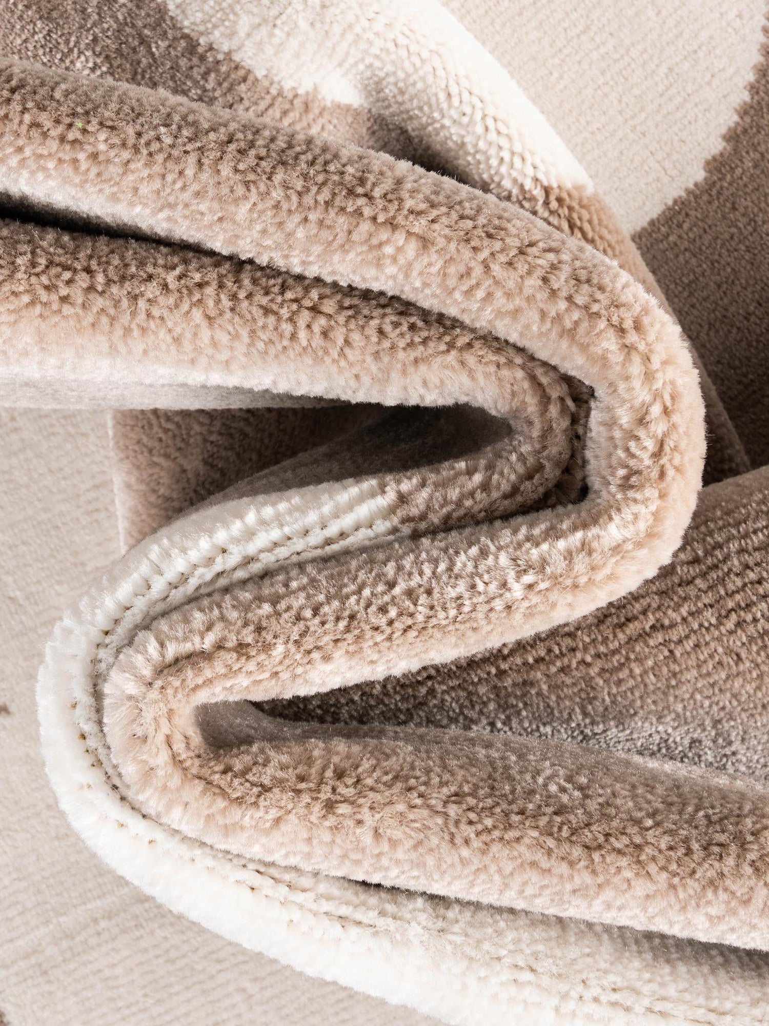 Hazelnut Beige 9' x 12' Whimsy Kids Rectangle Area Rug for Baby Nursery, Toddler Playroom, Bedrooms