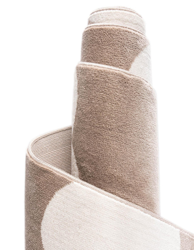 Hazelnut Beige 9' x 12' Whimsy Kids Rectangle Rug