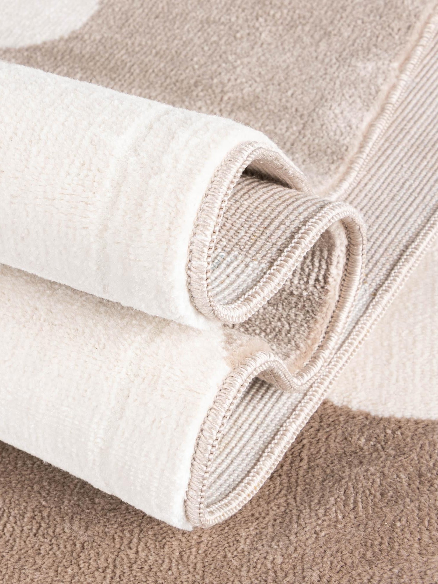 Hazelnut Beige 2' x 5' 1 Whimsy Kids Runner Area Rug for Baby Nursery, Toddler Playroom, Bedrooms