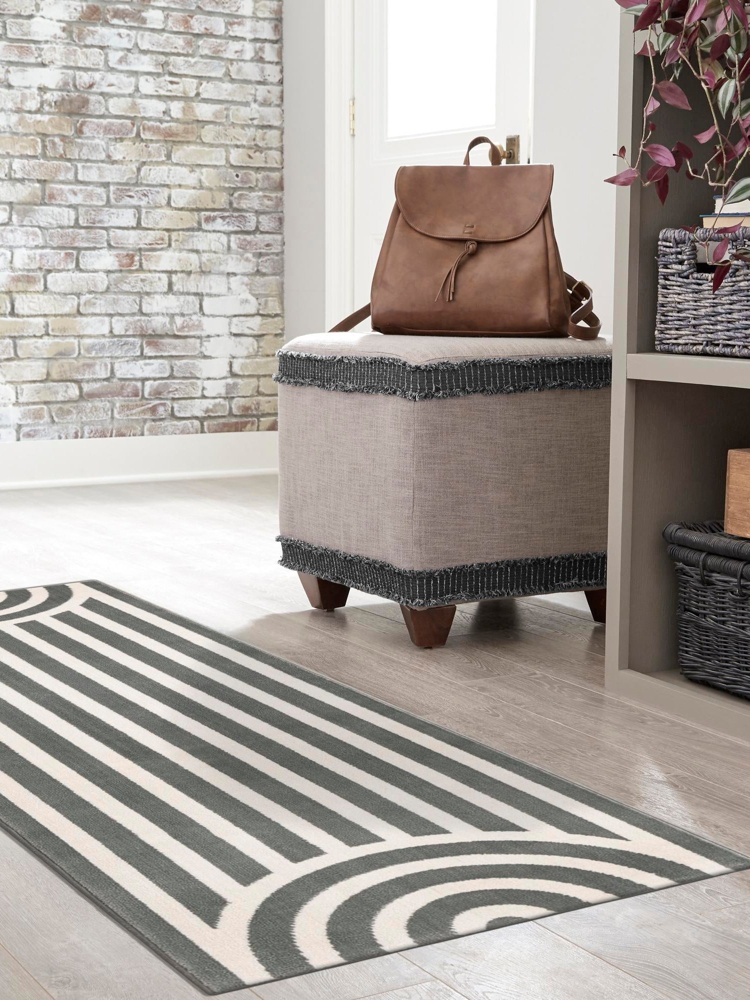 Silver Gray 2' x 6' 1 Whimsy Kids Runner Area Rug for Baby Nursery, Toddler Playroom,  Bedrooms Playful Fun Design Easy Clean Carpet for Sale at Rug Engine