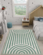 Soft Green 2' x 3' 1 Whimsy Kids Rectangle Rug