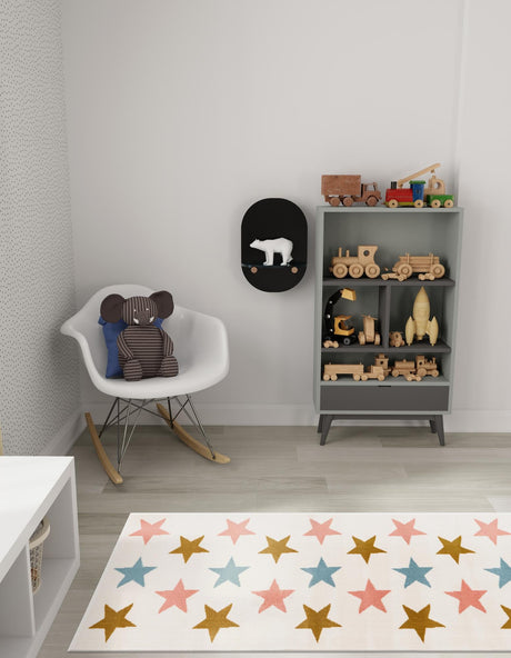 Multicolor 2' x 8' Whimsy Kids Runner Area Rug for Baby Nursery, Toddler Playroom,  Bedrooms Playful Fun Design Easy Clean Carpet for Sale at Rug Engine