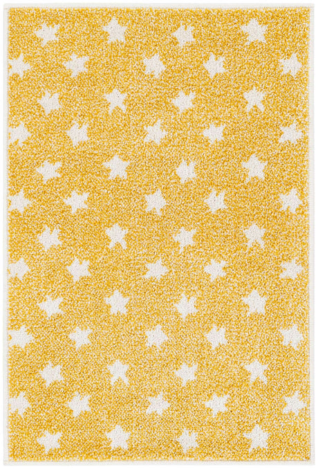 Soft Yellow 2' 2 x 3' 1 Whimsy Kids Rectangle Rug