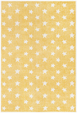 Soft Yellow 4' 1 x 6' 1 Whimsy Kids Rectangle Rug