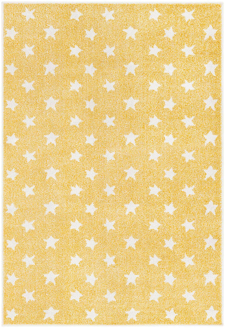 Soft Yellow 4' 1 x 6' 1 Whimsy Kids Rectangle Rug
