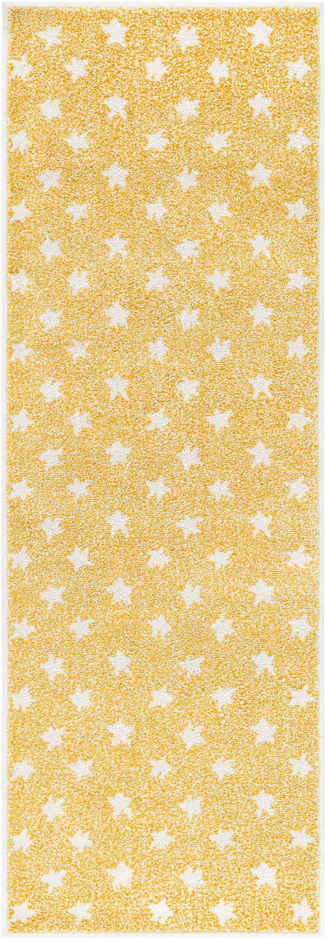 Soft Yellow 2' 2 x 6' 1 Whimsy Kids Runner Rug