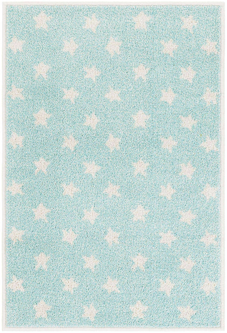Clear Blue 2' 2 x 3' 1 Whimsy Kids Rectangle Rug