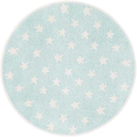 Clear Blue 3' 3 x 3' 3 Whimsy Kids Round Rug