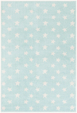 Clear Blue 4' 1 x 6' 1 Whimsy Kids Rectangle Rug